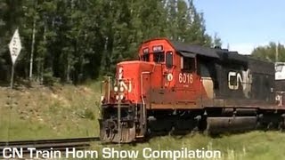 CN Train Horn Show Compilation [upl. by Aniehs228]