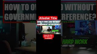 How to get an Allodial Title allodialtitle [upl. by Kristofor]