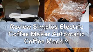 Review Simplus Electric Coffee Maker Automatic Coffee Machine 300ML [upl. by Nallid472]