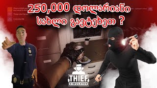 250000 დოლარიანი სახლი გავიტანეთ 😱 Thief Simulator [upl. by Halbert]