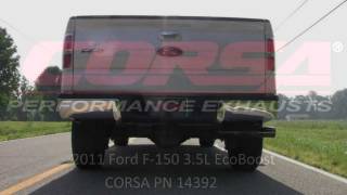 Listen to the Loud CORSA Performance 20112014 Ford F150 EcoBoost Exhaust System PN 14392 [upl. by Reine]