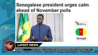 🗳️ Senegal’s president Faye calls for unity ahead of November elections [upl. by Jase176]