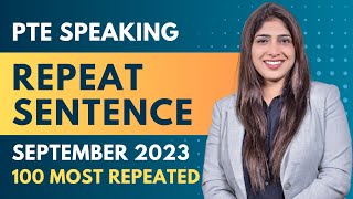 PTE Repeat Sentence  September 2023 Exam Predictions  Pearson Language Test [upl. by Amaris]