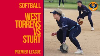 Softball  West Torrens vs Sturt  Premier League [upl. by Ylle]