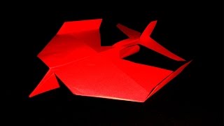 El avion de papel que mejor planea del mundoThe best origami glider plane in the world [upl. by Ahseikram]