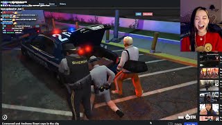 Fanfan Dies Laughing at an Old Clip of X Evading the PD  NoPixel GTA RP [upl. by Eynahpets]