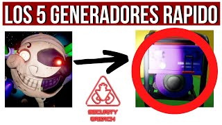 FNAF Security Breach GUIA Como conseguir los 5 Generadores de la Guarderia RAPIDO [upl. by Jt434]