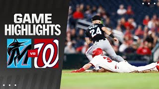 Marlins vs Nationals Game Highlights 91224  MLB Highlights [upl. by Rezzani733]