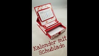 Tutorial Tischkalender mit Schublade [upl. by Llemej2]