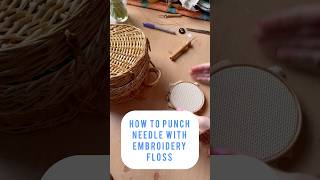 How to punchneedle with embroidery floss [upl. by Goetz616]