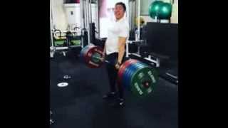 Bryan PB raw deadlift of 300kg at 90kg bodyweight [upl. by Eustashe]