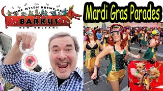 New Orleans Travel Vlog French Quarter New Orleans Mardi Gras The Krewe of Barkus a Fun Dog Parade [upl. by Leummas]