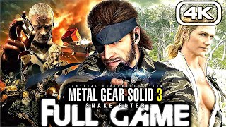 METAL GEAR SOLID 3 Gameplay Walkthrough FULL GAME 4K 60FPS REMASTERED [upl. by Far992]