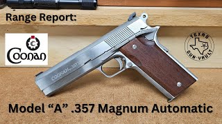 Range Report Coonan Arms Model quotAquot 357 Magnum 1911 Pistol [upl. by Hapte740]