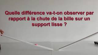 C14 VID Chute d une bille sur un plan incline [upl. by Nosduj]