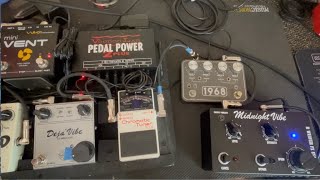 Vibe PedalsFulltone Deja Vibe CSMDV mk ii KingTone 1968 and R Weaver Midnight Vibe [upl. by Naget]