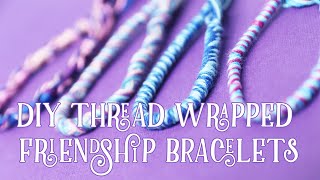 Thread Wrapped Friendship Bracelets Loopdedoo demo [upl. by Amaerd442]