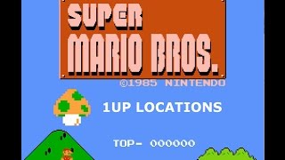 Super Mario Bros Secrets  1UP Locations [upl. by Munmro]