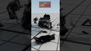 BMW X3 G01 falling 500 metersBeamNG shorts [upl. by Eimar69]