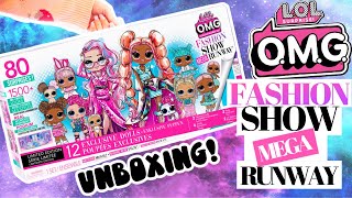 LOL OMG FASHION SHOW MEGA RUNWAY Unboxing Limited Edition 2 New OMG Dolls [upl. by Cirad]