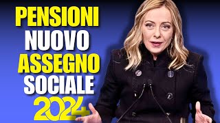 ASSEGNO SOCIALE 2024 TUTTO QUELLO CHE DEVI SAPERE [upl. by Calore]