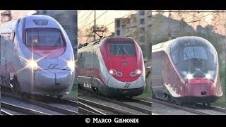 Train Spotting  Frecciarossa Frecciargento Italo  Roma Settebagni [upl. by Maryanna]