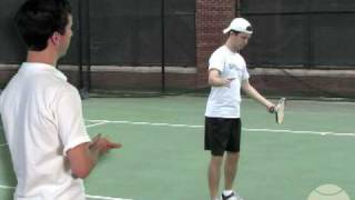 Topspin Tennis Forehand Progressions Step 2 Racket Back [upl. by Yrrej]