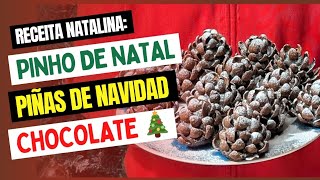 Pinho de Chocolate 🎄 Piñas de Navidad 🎄viralvideo natal [upl. by Lockwood]