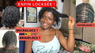 Départ de LOCKS sur cheveux crépus 4C 💇🏾‍♀️ braidlocs sisterlocs locstyles microlocs [upl. by Koa]