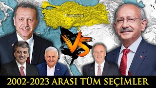 AK PARTİ İktidarında yapılan Tüm Genel Seçimler  Seçim 2023 [upl. by Yalhsa479]