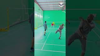 Badminton Back Hand Smash 🏸🏸🔥🔥🔥badminton backhandsmash shortsviral badmintonplayer reels fyp [upl. by Hareenum]