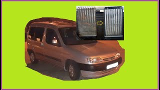 Citroen Berlingo First Peugeot Partner 1996 How To Replace the Heater Matrix or Heater Core [upl. by Pauletta463]