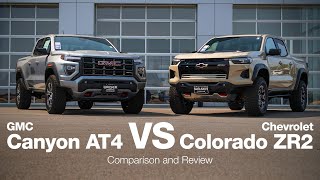 2024 Chevy Colorado ZR2 vs GMC Canyon AT4  Comparison and Review [upl. by Renita]