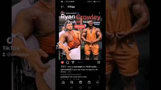 Ryan Crowley Pec Tear  Recovery bodybuilding shorts [upl. by Lletnahs]