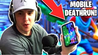 I Played My 50 Level Default Deathrun on Mobile Fortnite Fortnite Creative Mode Challenge [upl. by Laniger]