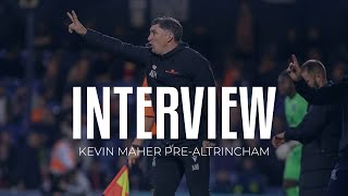 Interview Kevin Maher previews trip to Altrincham [upl. by Yendirb285]