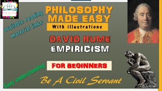 Philosophy David Hume Empiricism For Beginners [upl. by Bohs]