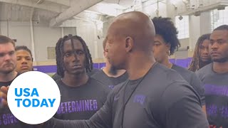 TCU football staffer gives powerful lesson on consent to his players  USA TODAY [upl. by Gaspar344]