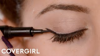 How to Apply Eyeliner Cat Eye Makeup  COVERGIRL [upl. by Tekcirk529]