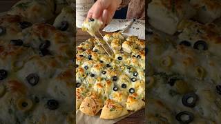 Pizza with garlic sauce Sarımsaklı pizza [upl. by Astrix]