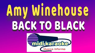 Amy Winehouse  BACK TO BLACK  karaoke [upl. by Jahdal524]