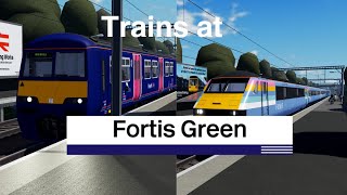 Trains at Fortis Green [upl. by Arundel770]