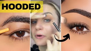 How To Hollywood Artists SECRET to Smudged Makeup on HOODED Eyes [upl. by Liv]