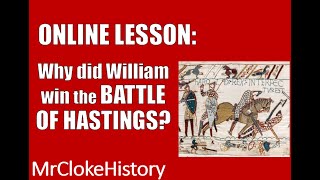 GCSE History  Saxons and Normans Why did William Win the Battle of Hastings [upl. by Edris758]