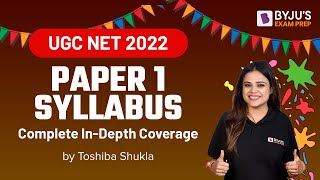 UGC NET 2022 PAPER 1 Full Syllabus NTA UGC NET 2022  UGC NET 2022 Syllabus Update  Toshiba Maam [upl. by Angelina]