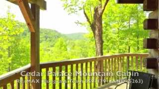 Cedar Palace Log mountain rental cabin Natural Bridge Kentucky income property [upl. by Aioj]