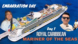 Embarkation Day  Cruise Day 1  Mariner of the Seas  Royal Caribbean [upl. by Elleraj]