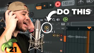 HOW TO RECORD VOCALS in FL Studio 21 in 4 Minutes super easy [upl. by Aneras]