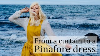 Making a cottagecore pinafore dress without a pattern [upl. by Tersina374]