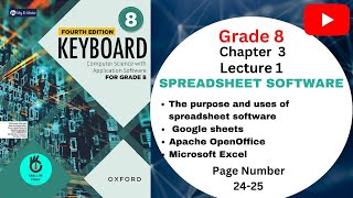 What is Spreadsheet Software  Lec1Ch3  Keyboard Computer Science  Grade 8  Oxford [upl. by Inah]